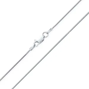 1.5MM Sterling Silver Snake Chain Necklace for Men Made in Italy