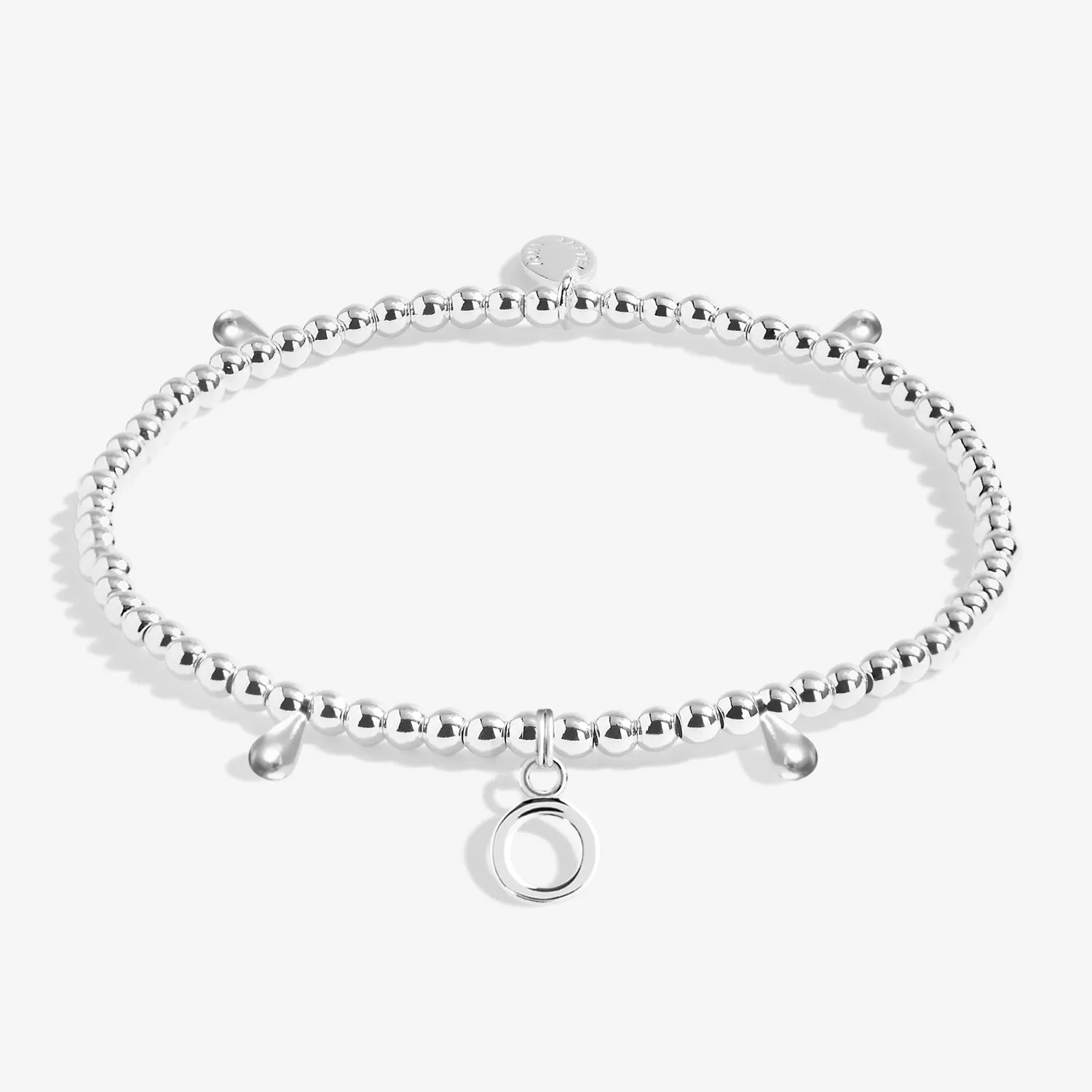 Alphabet A Little O Silver Plated Bracelet 7756