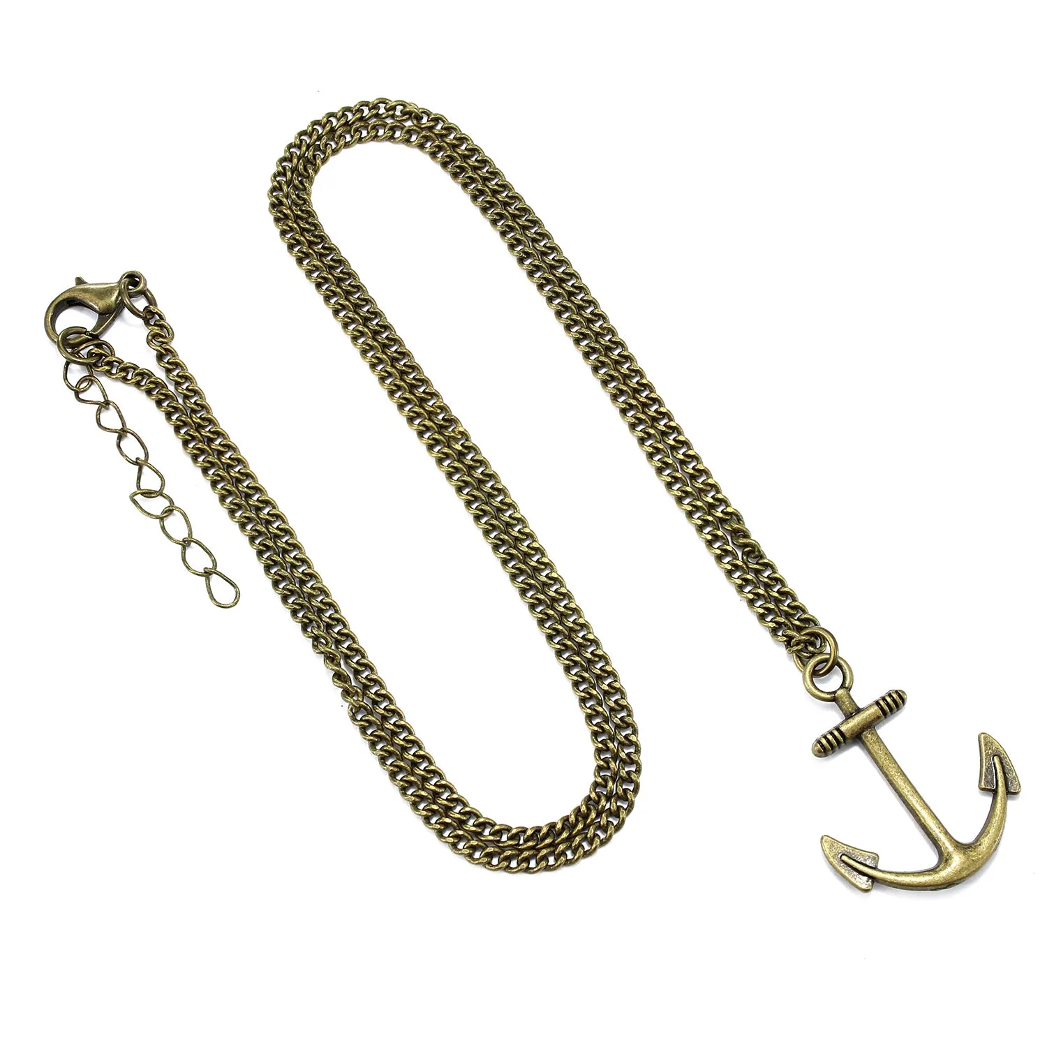 Anchor Necklace (Bronze-Plated)