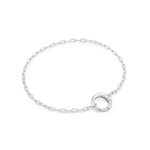 Ania Haie Silver Mini Link Charm Chain Connector Bracelet B048-02H