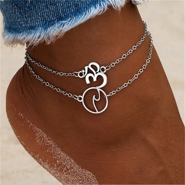 Ankle Chain Pineapple Pendant Anklet