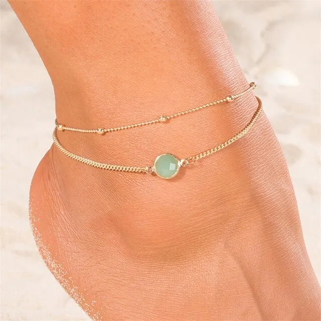 Ankle Chain Pineapple Pendant Anklet