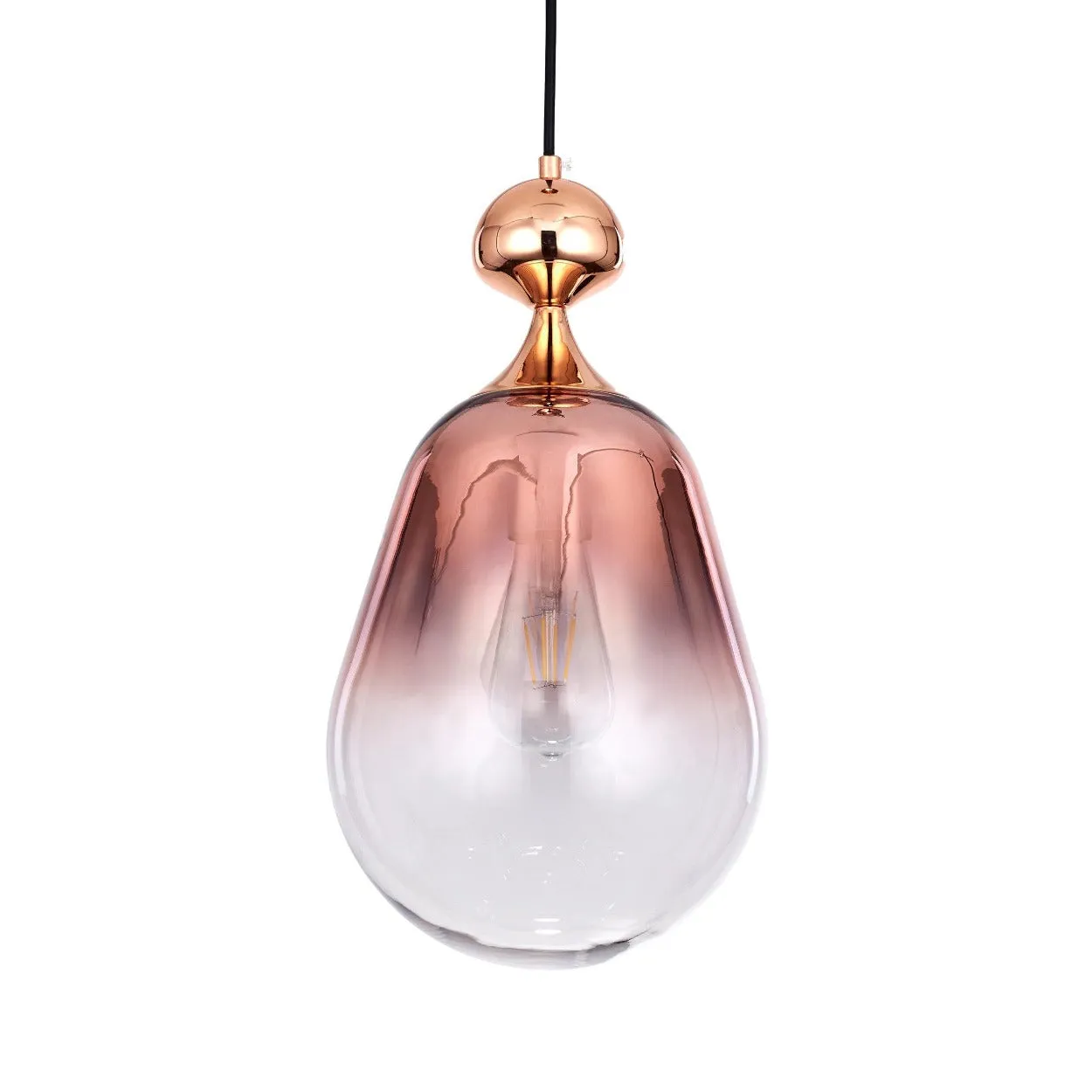 ANKUR DIVINE GRADIENT ROSE GOLD GLASS HANGING LIGHT