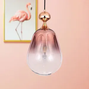 ANKUR DIVINE GRADIENT ROSE GOLD GLASS HANGING LIGHT