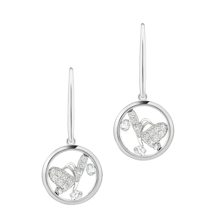 Astra - Butterfly Earrings - Silver