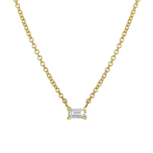 Baguette Diamond Necklace