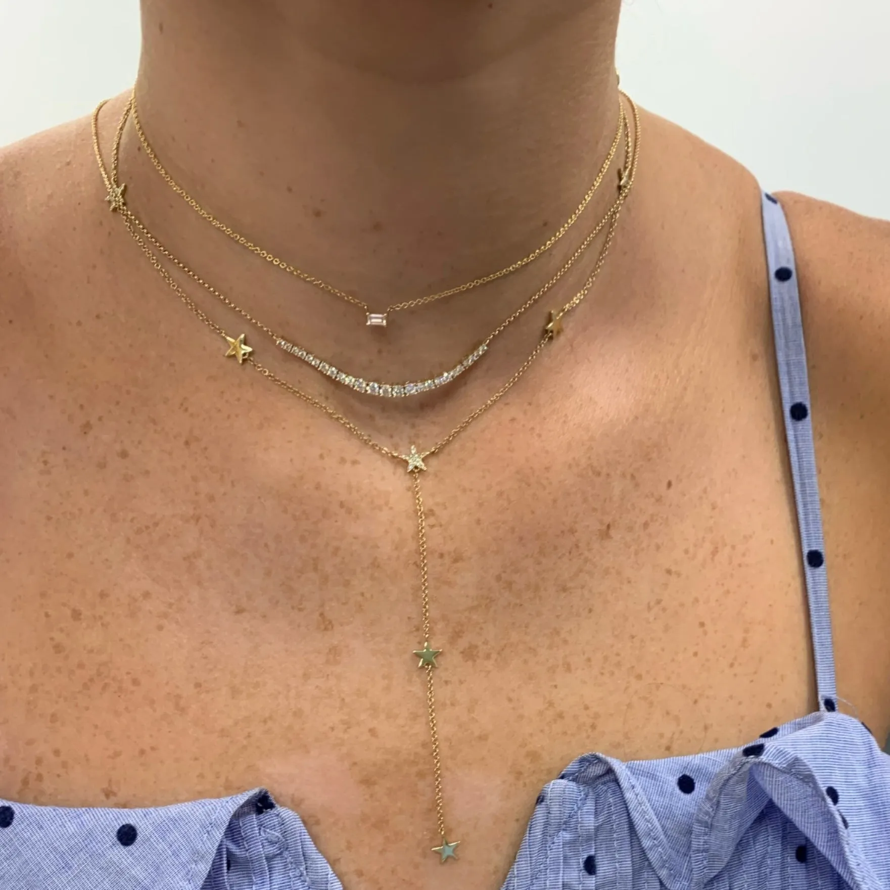 Baguette Diamond Necklace