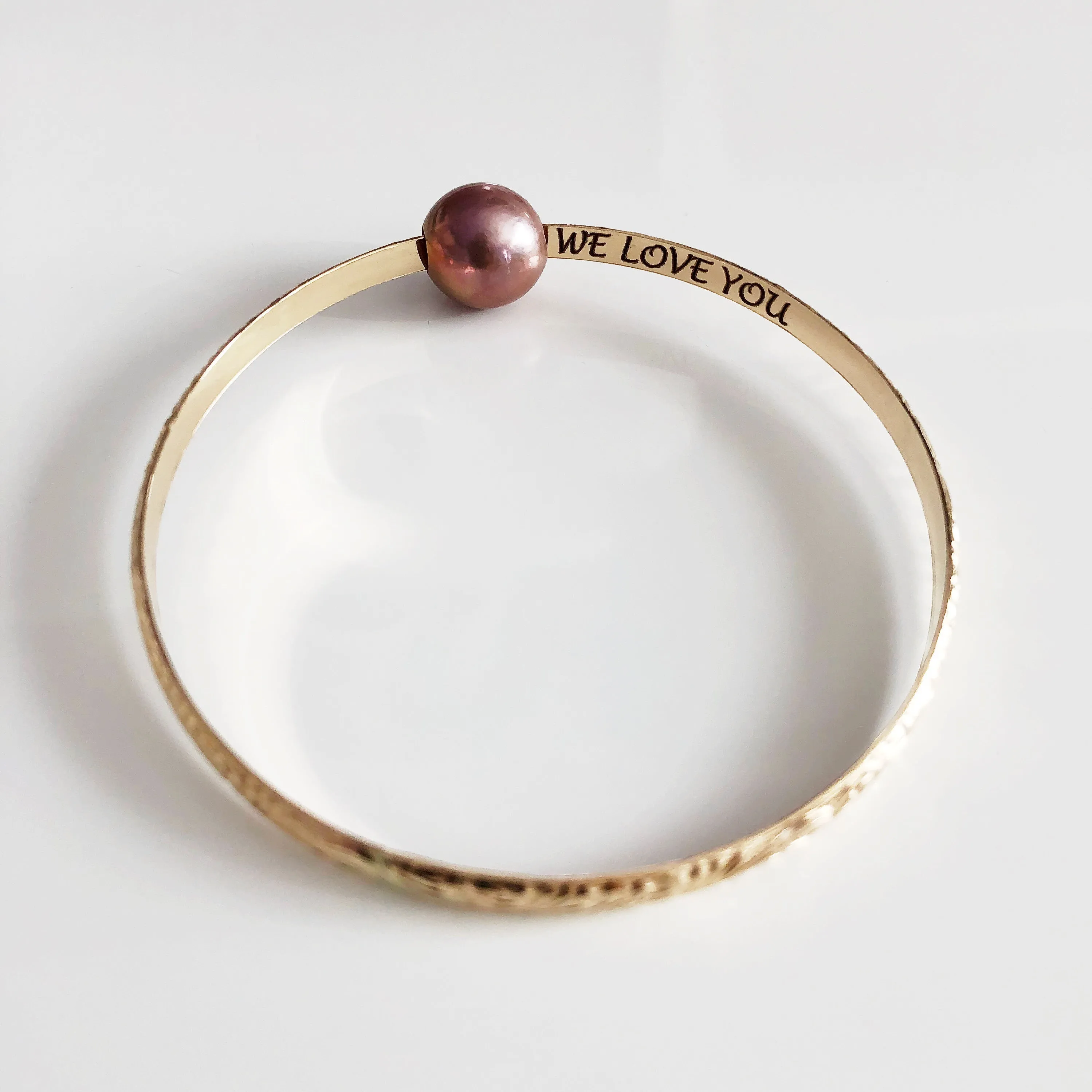 Bangle ALII - white pearl (B338)