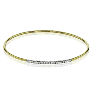 Bangle in 18k Gold with Diamonds