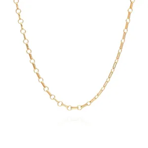 Bar & Ring Chain Necklace