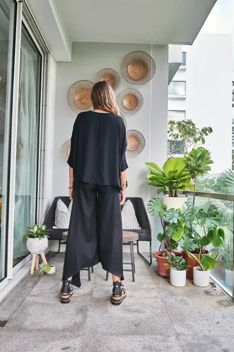 Black Embroidered Shirt