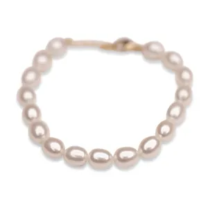 Bold Oval Pearl Bracelet