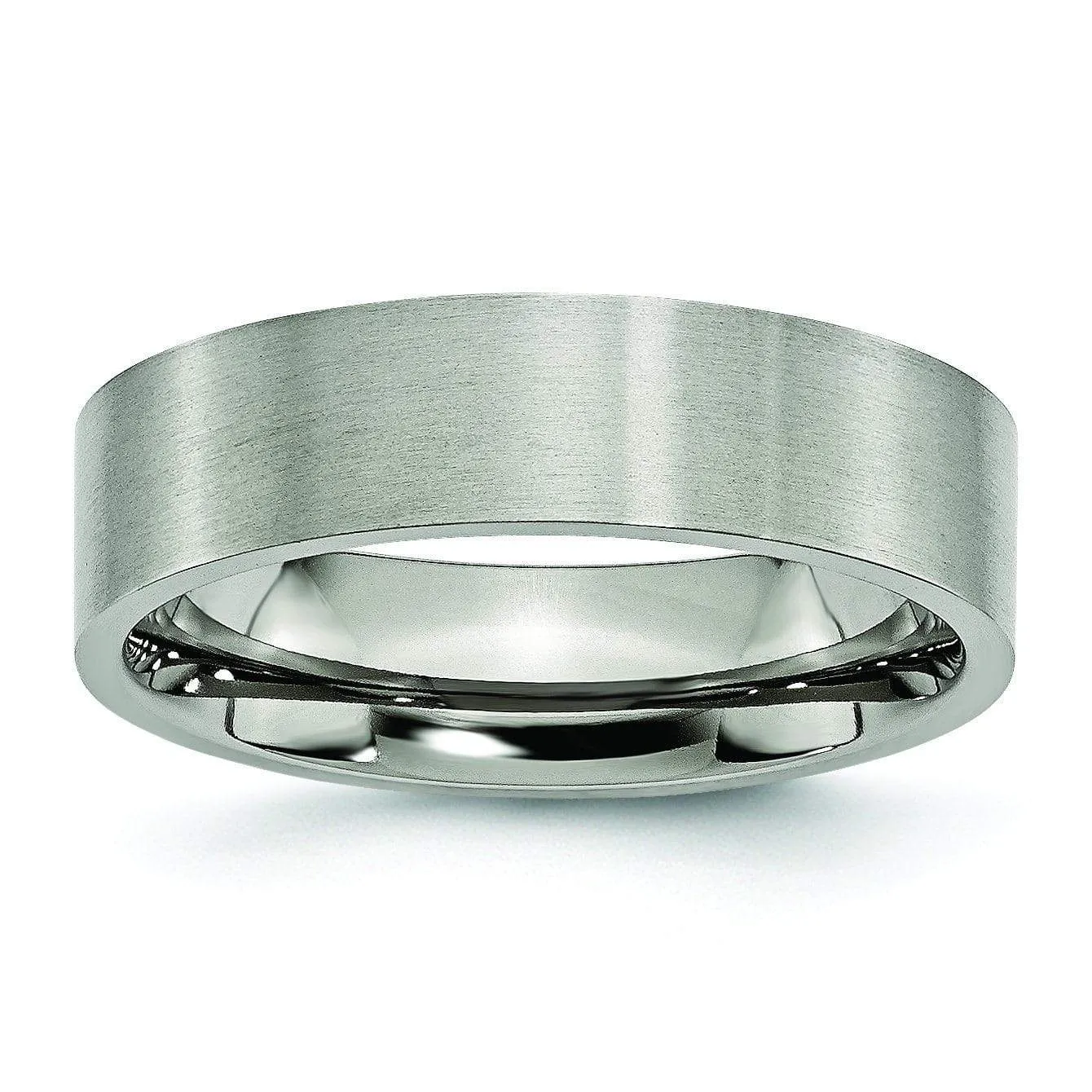 Brushed Titanium Ring