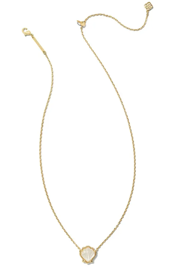 Brynne Shell Necklace - Gold Ivory MOP | Kendra Scott