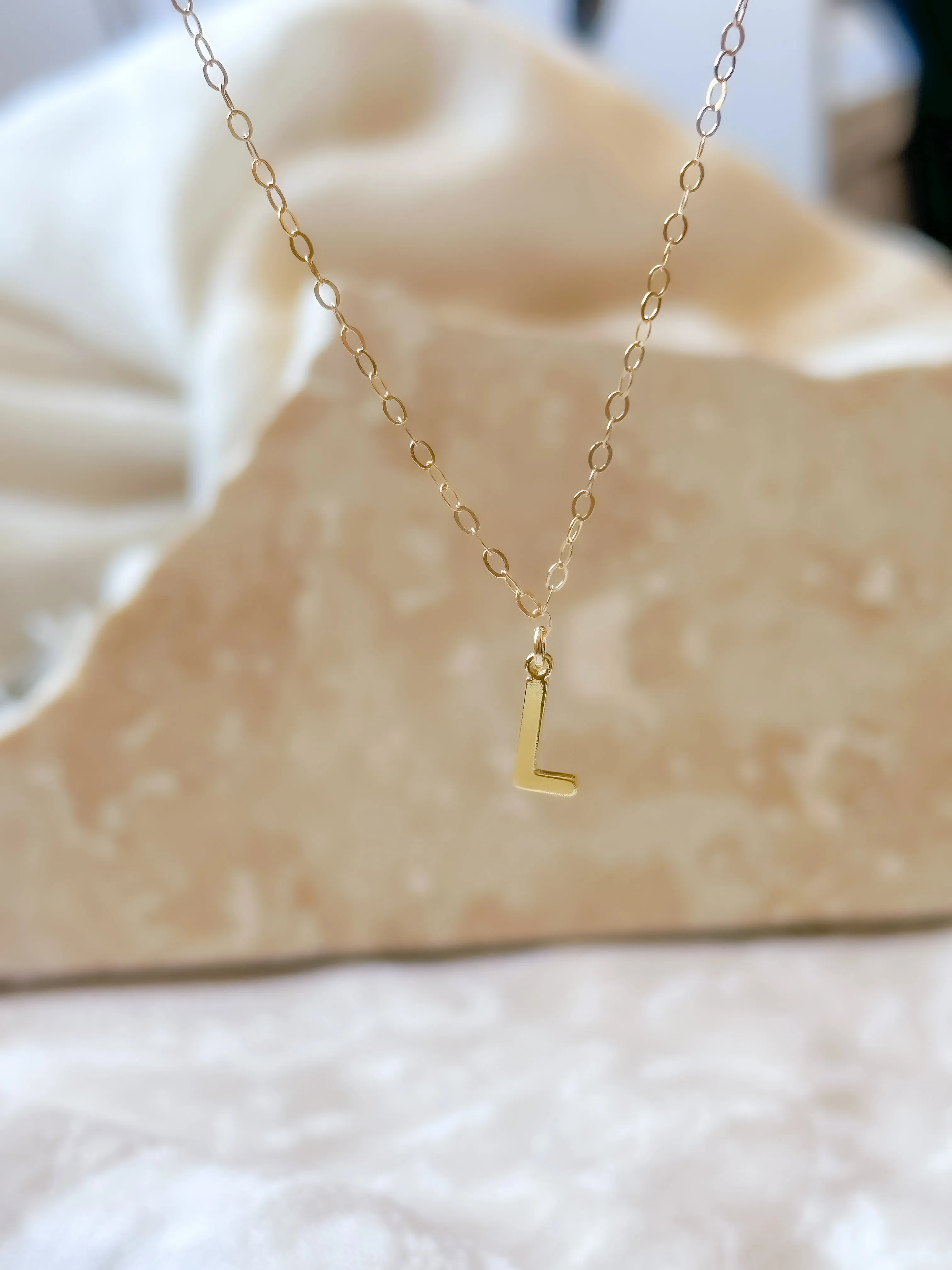 Capital Letter Charm   Gossamer Chain