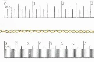 CH1010, Crimped Oval Chain - Per Foot