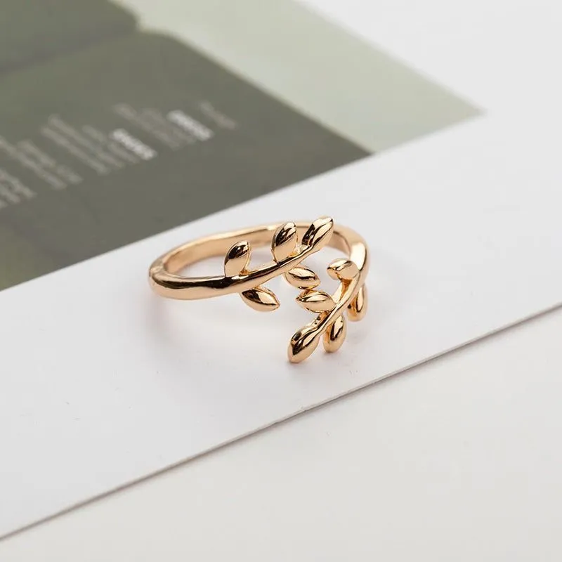 Charms Olive Tree Branch Ring