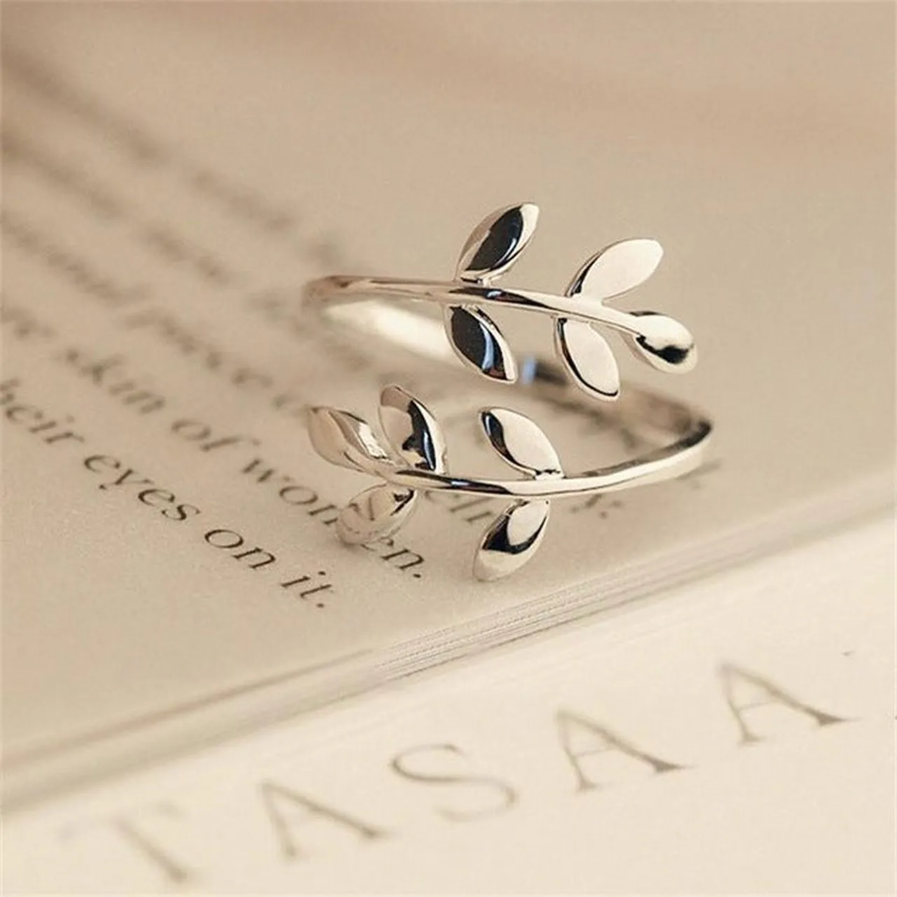 Charms Olive Tree Branch Ring