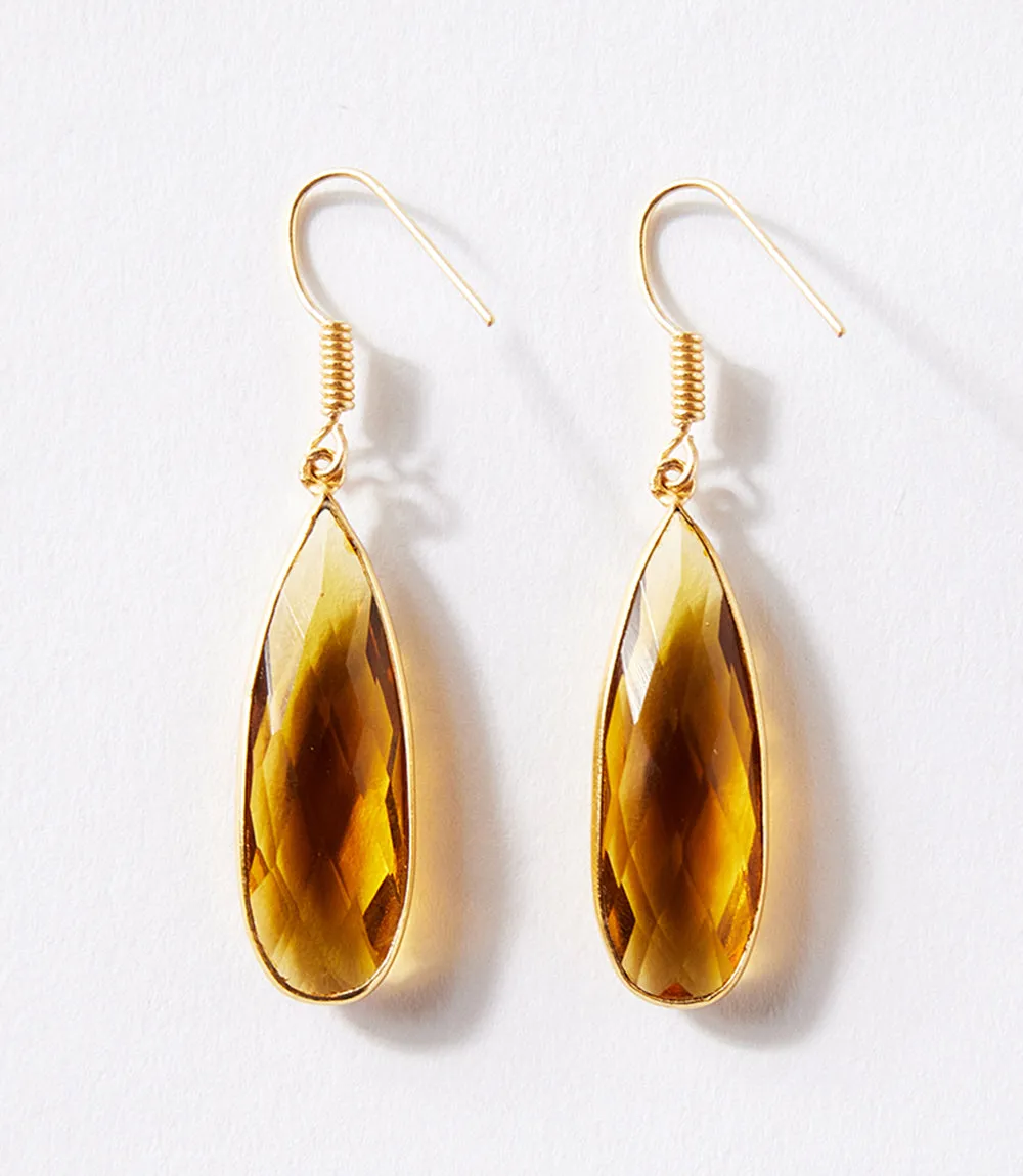 Citrine Quartz Earrings