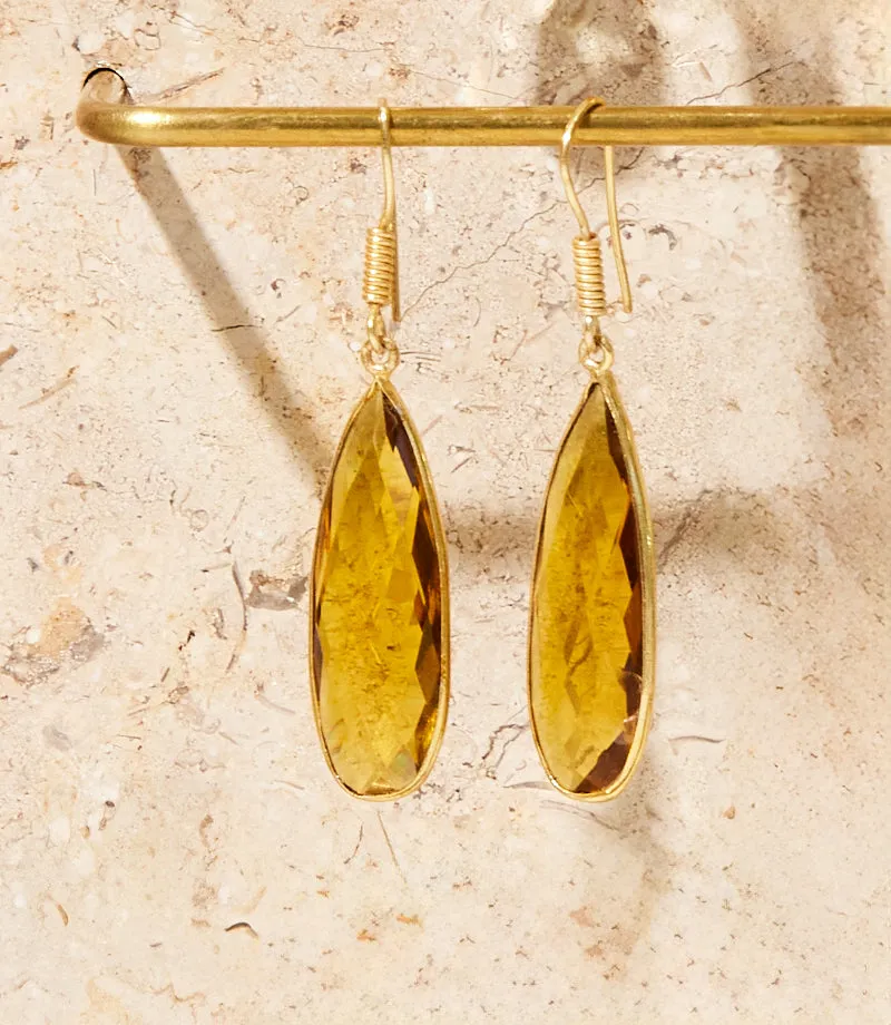 Citrine Quartz Earrings