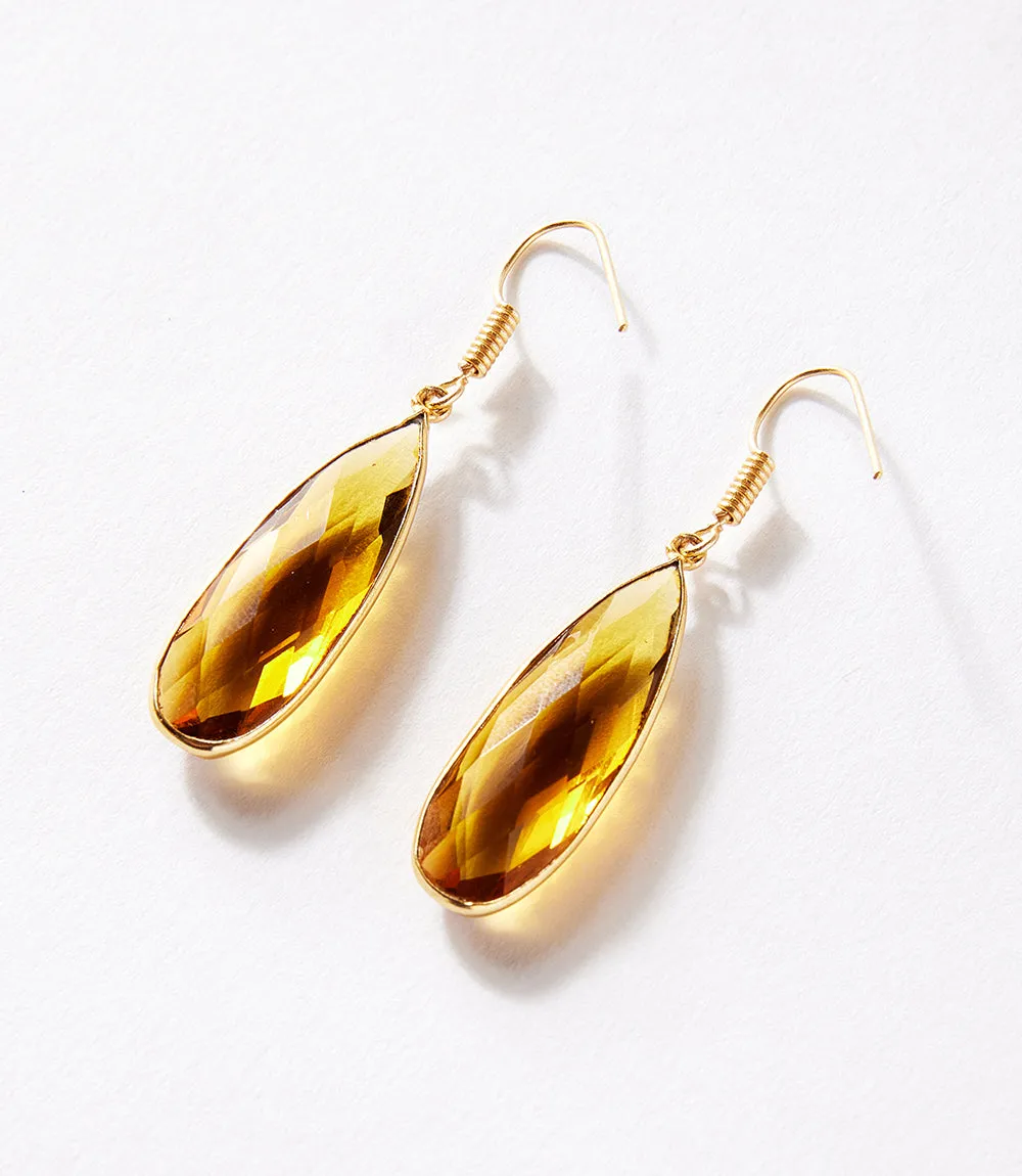 Citrine Quartz Earrings