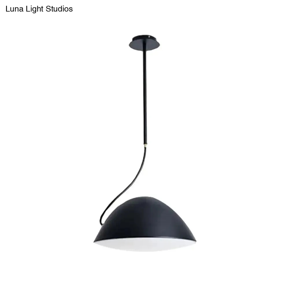 Contemporary Black/White Metal Pendant Light for Dining Room