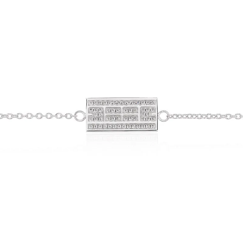 CZ Tennis Court Bracelet Medium