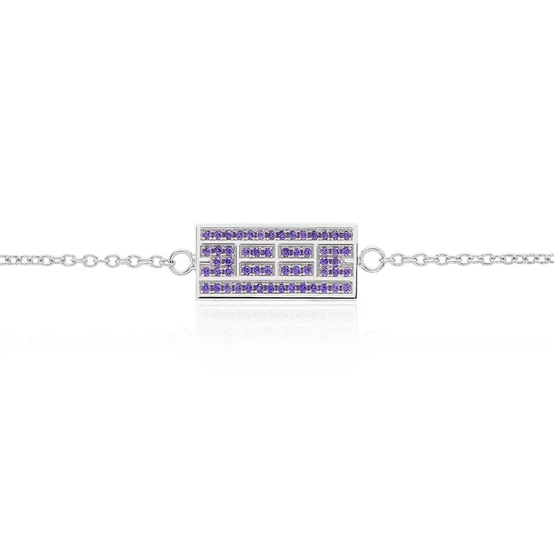 CZ Tennis Court Bracelet Medium