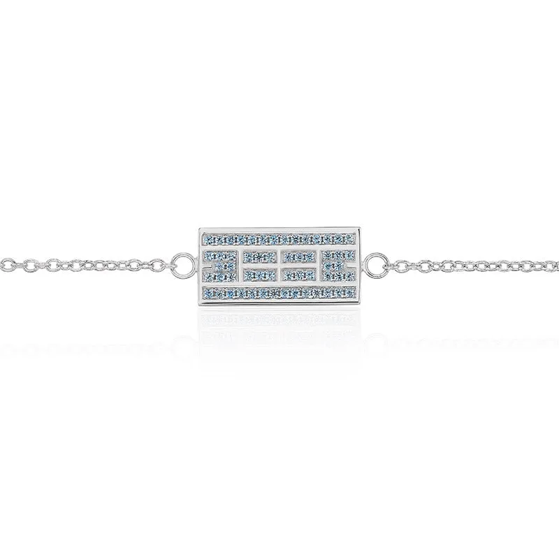 CZ Tennis Court Bracelet Small