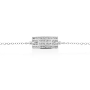 CZ Tennis Court Curved Bracelet Small