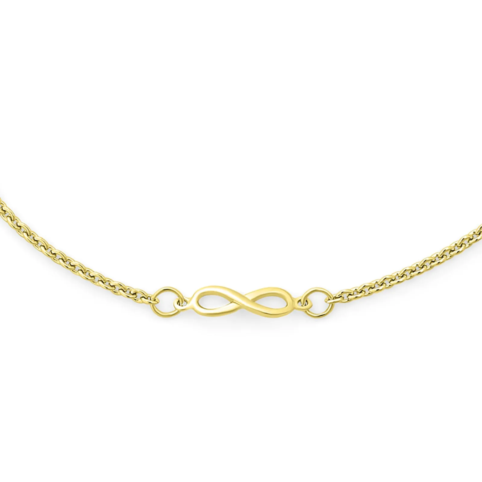 Dainty Infinity Love Knot Anklet Ankle Bracelet 14k Gold Plated Chain