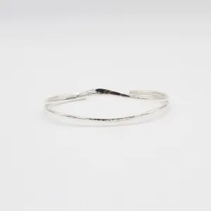 Delicate Open Mouth Hammered Cuff