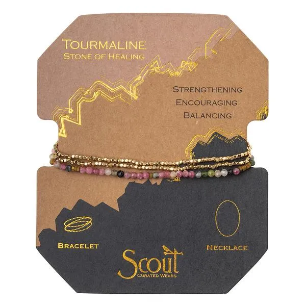 Delicate Stone Tourmaline/Gold - Stone of Healing Bracelet