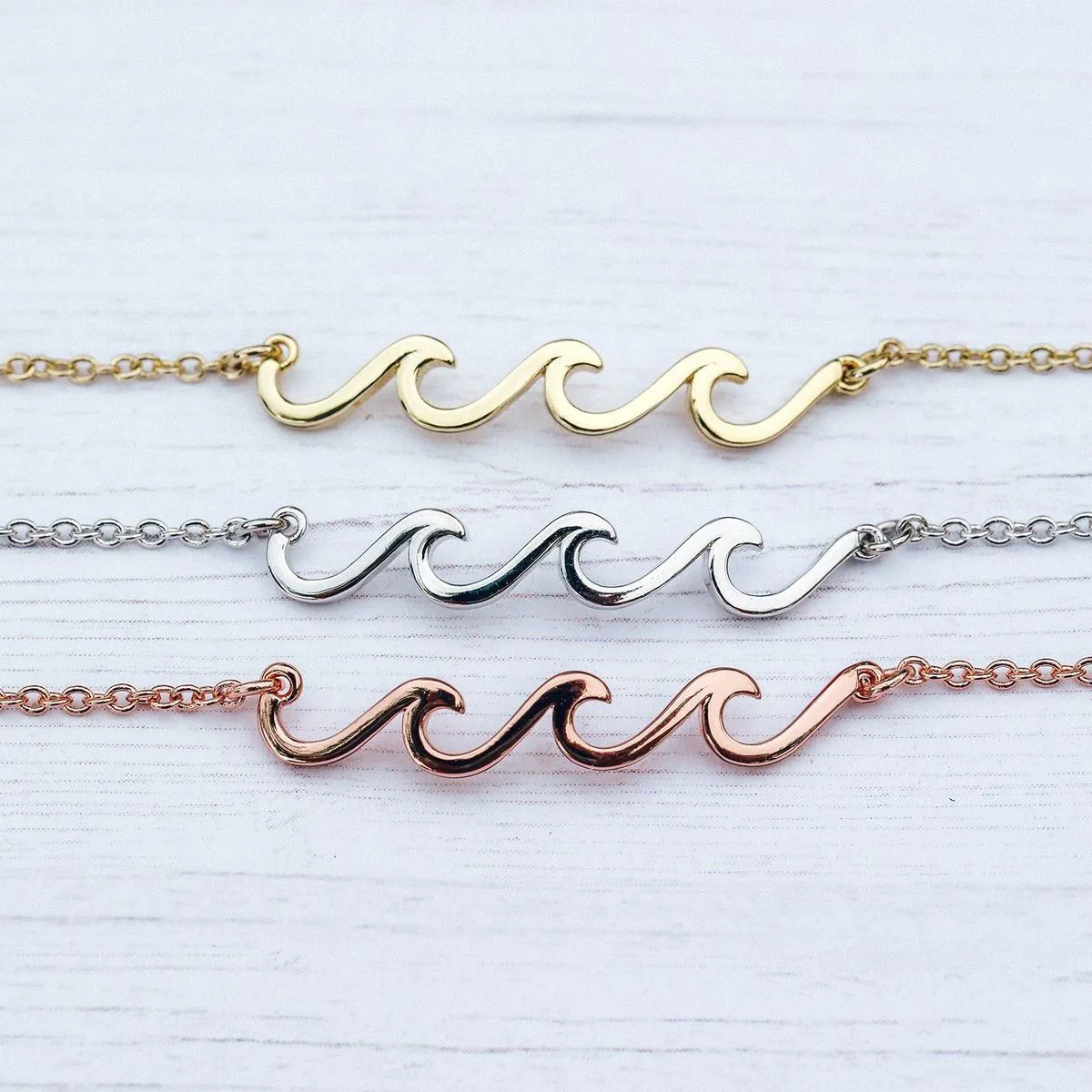 Delicate Wave Anklet