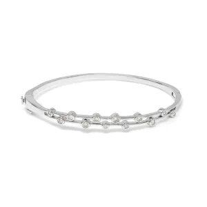 Diamond Bangle 9ct white gold