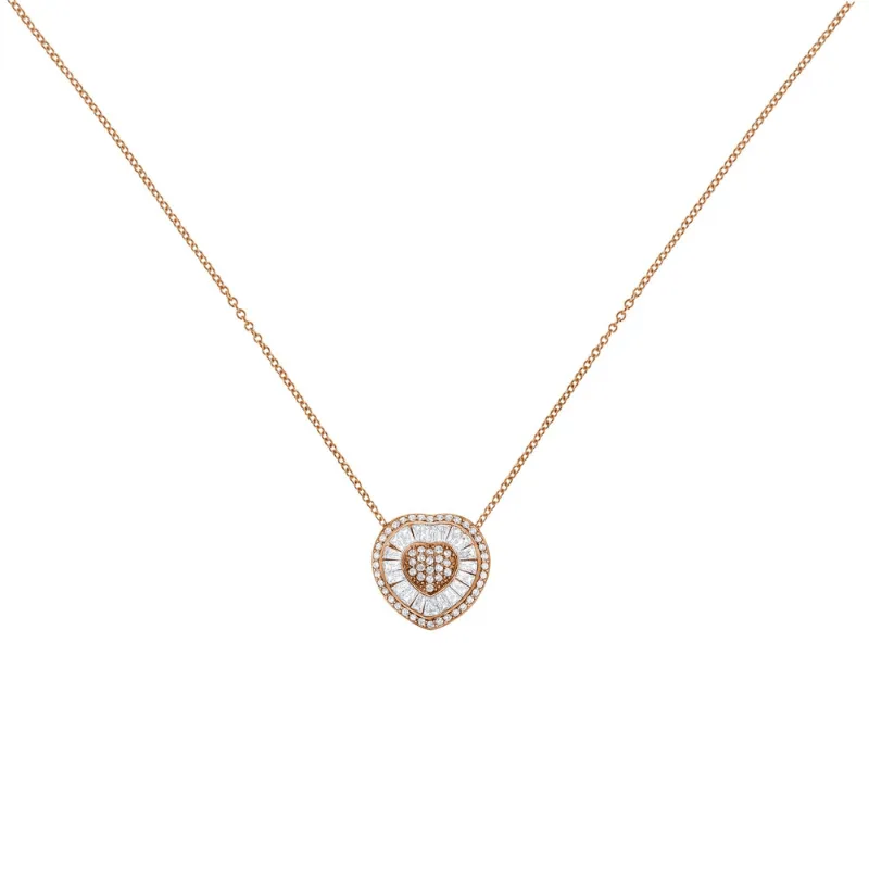 Diamond Heart Pendant Necklace