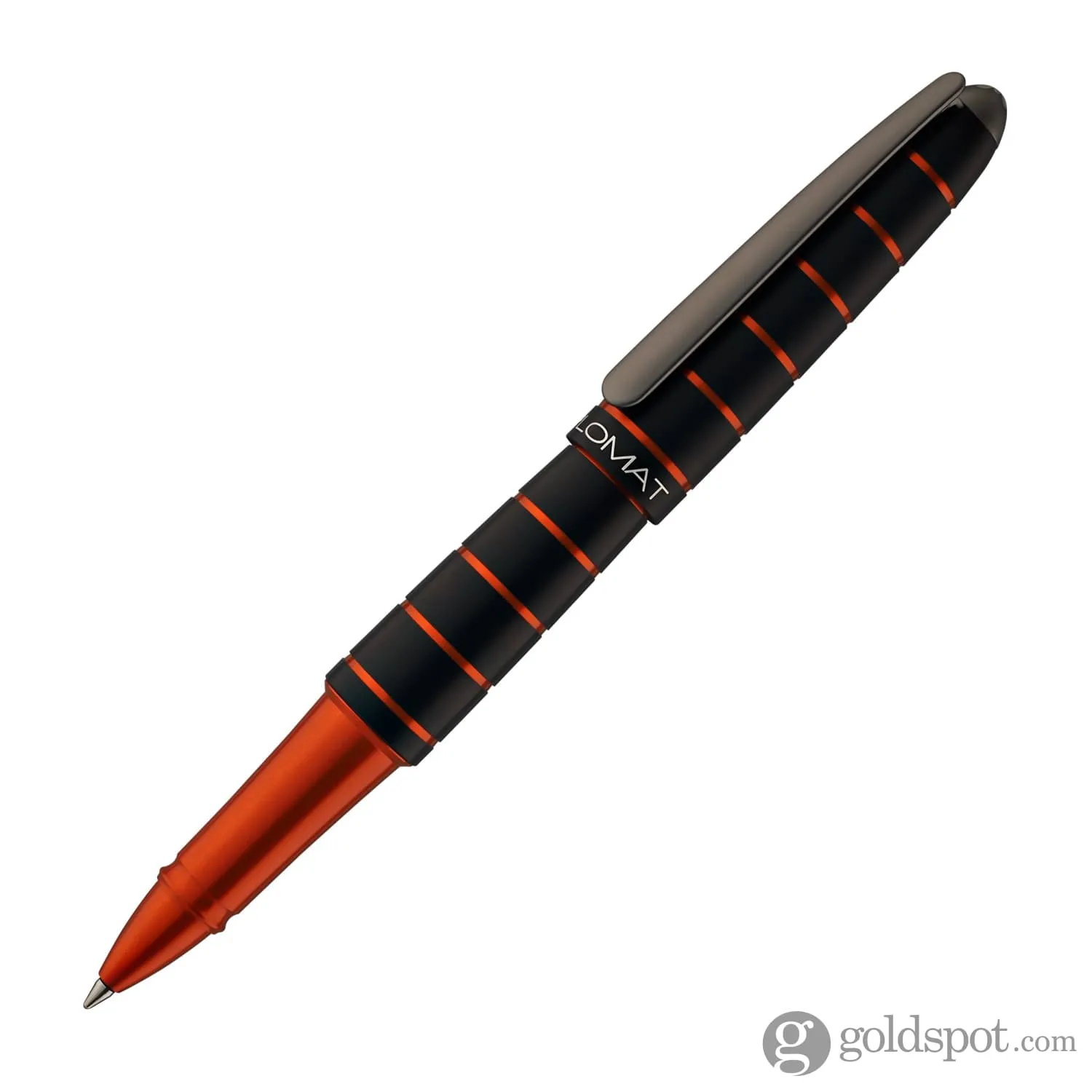 Diplomat Elox Rollerball Pen in Ring Black & Orange