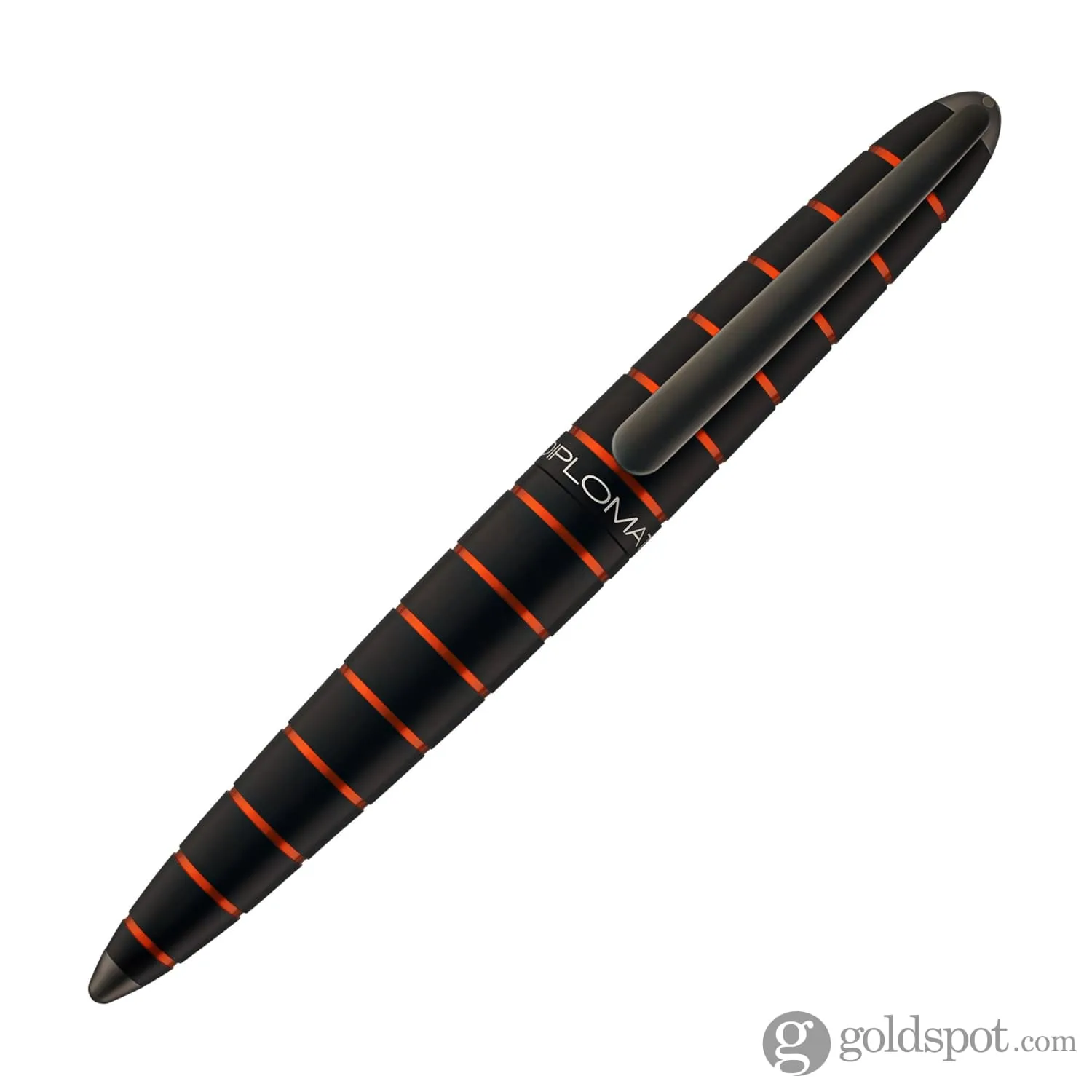 Diplomat Elox Rollerball Pen in Ring Black & Orange