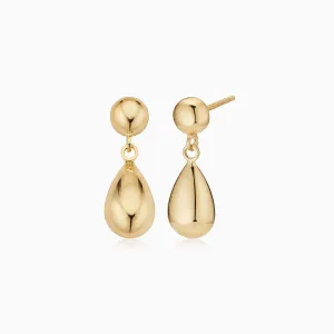 Dripping Gold Drop Earrings