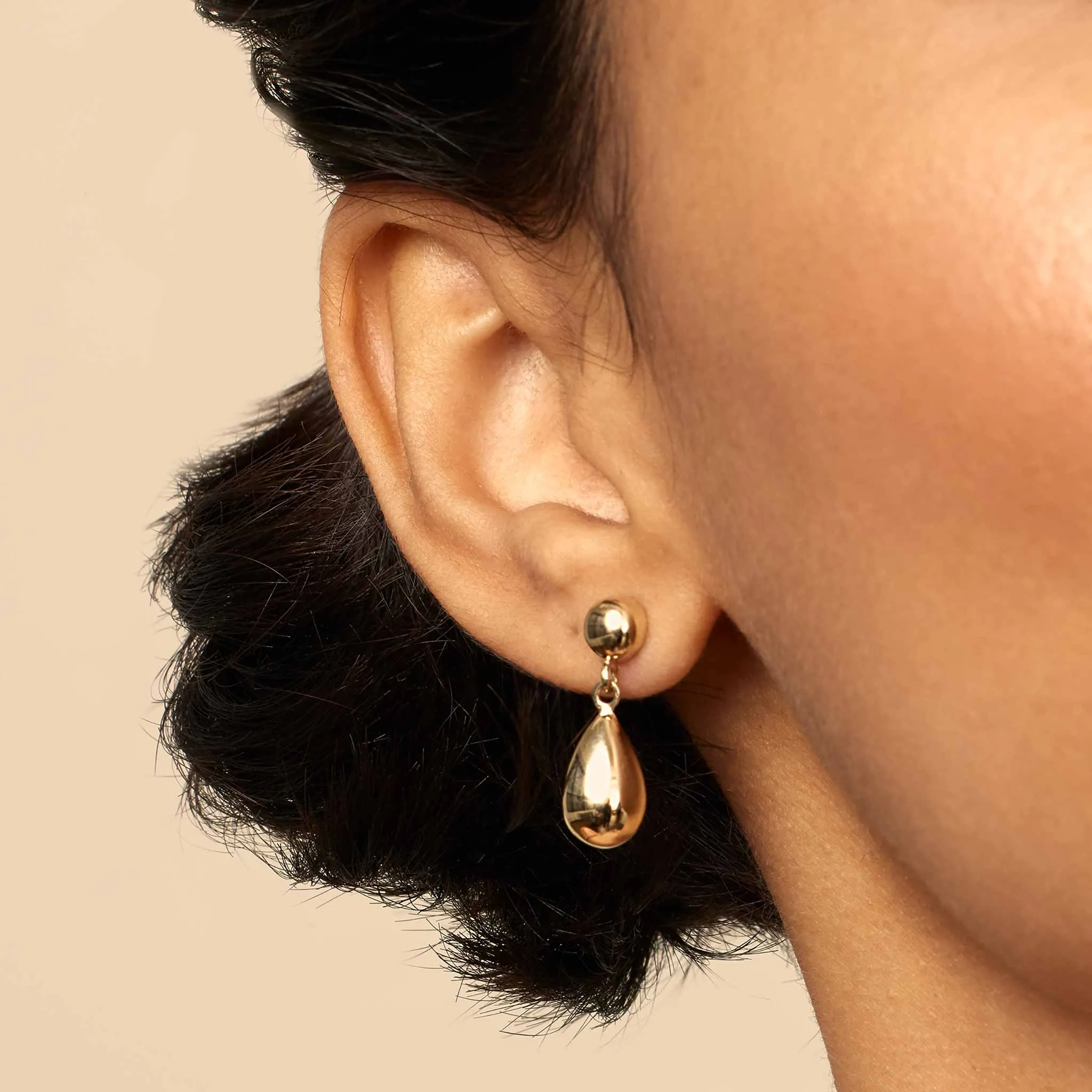 Dripping Gold Drop Earrings