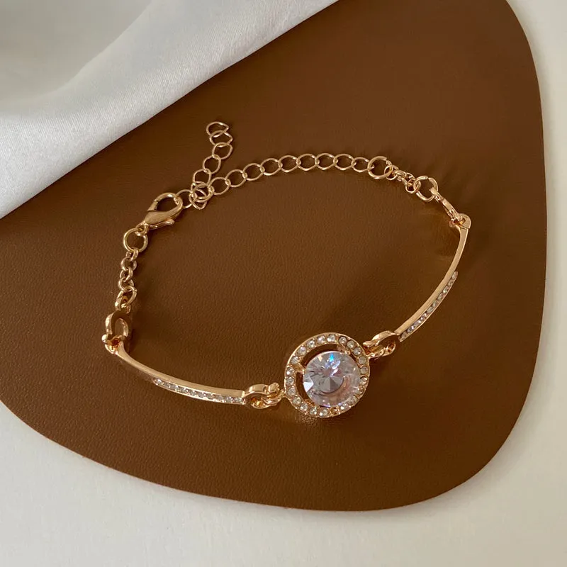 Elegant Delicate Watch-Shaped Bracelet - European American Style