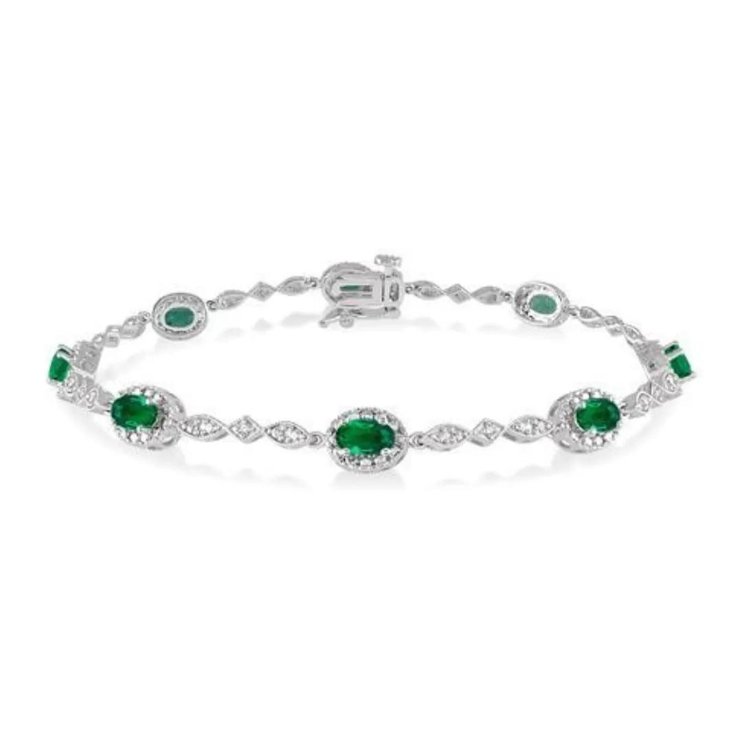 Emerald & Diamond Bracelet