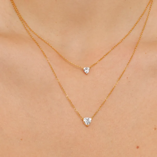 Ethereal 0.50ct Trillion Necklace