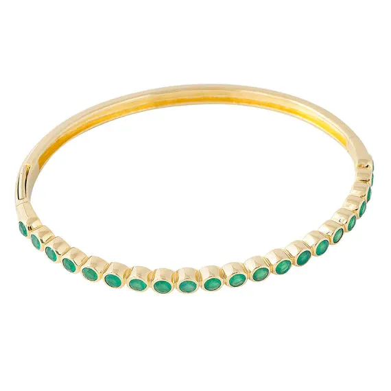 Fairley Green Agate Bangle