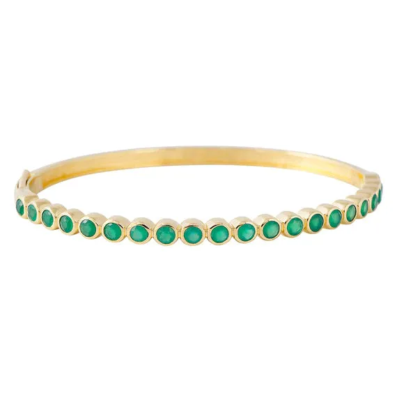 Fairley Green Agate Bangle