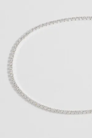 Fine Tennis Chain Necklace