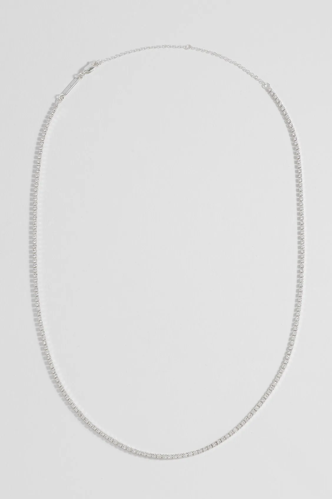 Fine Tennis Chain Necklace