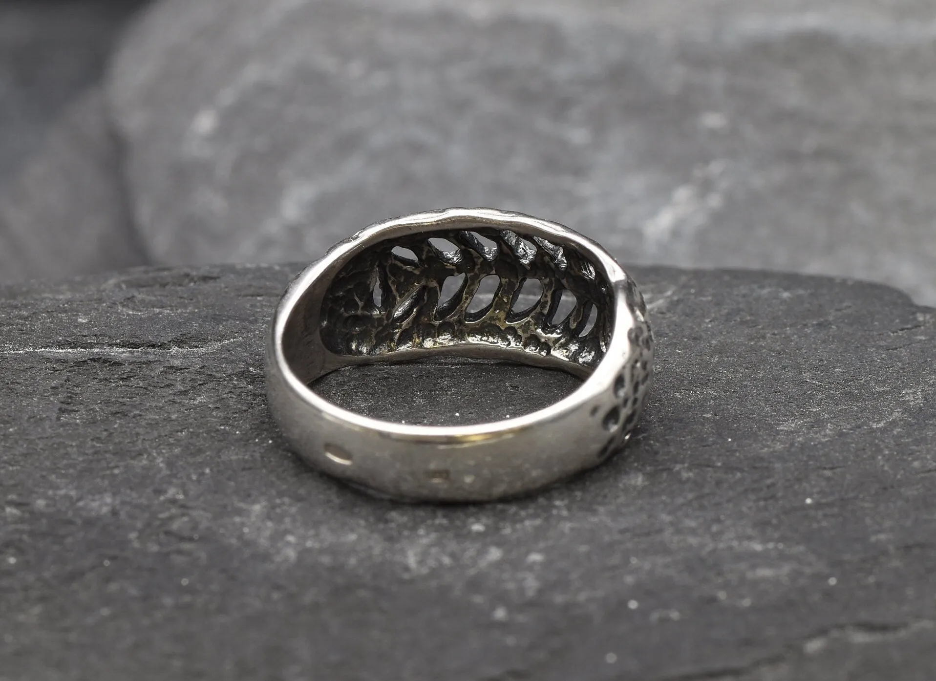 Fish Bone Ring - Silver Fish Ring - Artistic Silver Ring