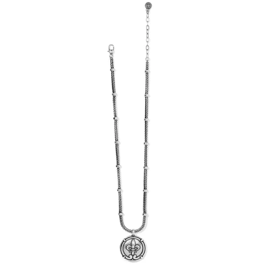 Fleur De Lis Large Coin Necklace