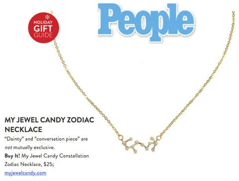 Gemini Constellation Zodiac Necklace - As seen in Real Simple, People Magazine & more